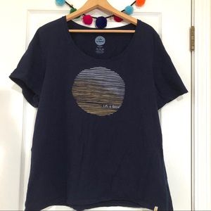 Life Is Good Navy Blue Tee